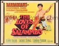 6k256 LOVES OF SALAMMBO 1/2sh '62 art of barbarian Edmund Purdom & sexy Jeanne Valerie!