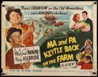 6k260 MA & PA KETTLE BACK ON THE FARM style B 1/2sh '51 Marjorie Main & Percy Kilbride find uranium
