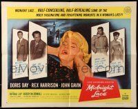 6k281 MIDNIGHT LACE 1/2sh '60 Harrison, John Gavin, fear possessed Doris Day as love once had!