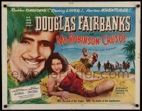 6k289 MR. ROBINSON CRUSOE 1/2sh R53 dashing Douglas Fairbanks & sexy island babes!