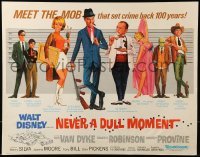 6k299 NEVER A DULL MOMENT 1/2sh '68 Disney, Dick Van Dyke, Edward G. Robinson, Dorothy Provine