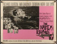 6k302 NIGHT OF THE IGUANA 1/2sh '64 Richard Burton, Ava Gardner, Sue Lyon, Deborah Kerr, Huston