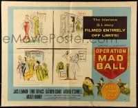 6k318 OPERATION MAD BALL style A 1/2sh '57 screwball comedy filmed entirely w/out Army co-operation!