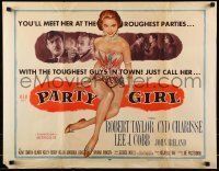6k325 PARTY GIRL style A 1/2sh '58 you'll meet sexiest Cyd Charisse at the roughest parties!