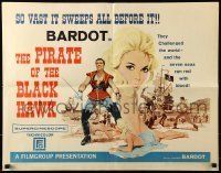 6k333 PIRATE OF THE BLACK HAWK 1/2sh '61 great art of super sexy sister of Brigitte Bardot!
