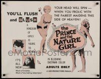 6k343 PRINCE & THE NATURE GIRL 1/2sh '65 you'll flush & blush, Doris Wishman directed!