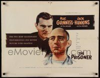 6k345 PRISONER 1/2sh '55 Jack Hawkins accuses bald Cardinal Alec Guinness of treason!