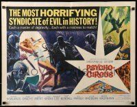 6k350 PSYCHO-CIRCUS 1/2sh '67 most horrifying syndicate of evil, cool art of sexy girl terrorized!