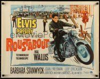 6k373 ROUSTABOUT 1/2sh '64 roving, restless, reckless Elvis Presley on motorcycle!