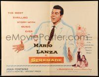 6k389 SERENADE 1/2sh '56 art of Mario Lanza, from the story by James M. Cain, Anthony Mann