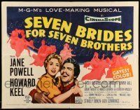 6k390 SEVEN BRIDES FOR SEVEN BROTHERS 1/2sh R62 Jane Powell & Howard Keel, classic MGM musical!