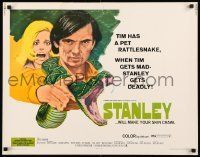 6k409 STANLEY 1/2sh '72 when Tim gets mad, his scary deadly pet rattlesnake does too!