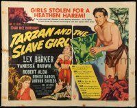 6k430 TARZAN & THE SLAVE GIRL style A 1/2sh '50 different art of Lex Barker w/animals & sexy women!