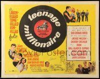 6k436 TEENAGE MILLIONAIRE 1/2sh '61 Jimmy Clanton, free record for every teenager who buys a ticket!