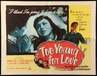 6k453 TOO YOUNG FOR LOVE 1/2sh '54 Lionello de Felice's L'Eta dell'amore, teen-agers play w/fire!