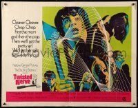 6k462 TWISTED NERVE 1/2sh '69 Hayley Mills, Roy Boulting English horror, cool psychedelic art!