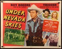 6k464 UNDER NEVADA SKIES 1/2sh '46 great art of Roy Rogers, Trigger, Dale Evans & Gabby Hayes!