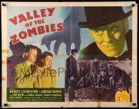 6k469 VALLEY OF THE ZOMBIES style B 1/2sh 46 Robert Livingston, Adrian Booth, crazy Ian Keith!