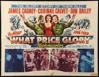 6k477 WHAT PRICE GLORY 1/2sh '52 James Cagney, Corinne Calvet, Dan Dailey, directed by John Ford!