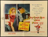 6k492 YOU CAN'T RUN AWAY FROM IT style A 1/2sh '56 Lemmon & Allyson in It Happened One Night remake