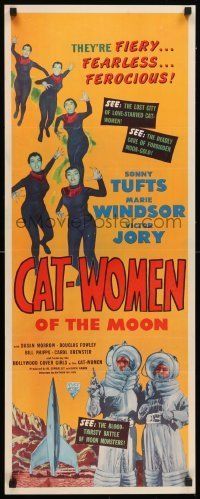6k570 CAT-WOMEN OF THE MOON insert '53 campy cult classic, they're fiery, fearless & ferocious!