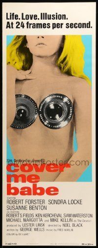 6k587 COVER ME BABE insert '70 sexiest camera lense on nude girl image!