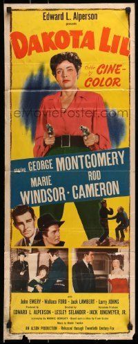 6k590 DAKOTA LIL insert '50 Marie Windsor is out to get George Montgomery as Tom Horn!