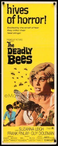6k599 DEADLY BEES insert '67 hives of horror, fatal stings, image of sexy near-naked girl attacked
