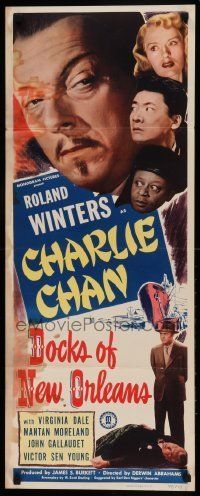 6k614 DOCKS OF NEW ORLEANS insert '48 Roland Winters as Charlie Chan, Mantan Moreland, Sen Yung
