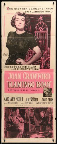 6k635 FLAMINGO ROAD insert '49 Michael Curtiz, ultimate image of smoking bad girl Joan Crawford!