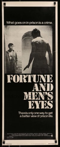 6k644 FORTUNE & MEN'S EYES insert '71 homosexual life behind bars, what goes on in prison is a crime