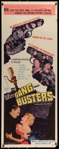 6k658 GANG BUSTERS insert '54 Public Enemy No 4, based on hit TV and radio show!