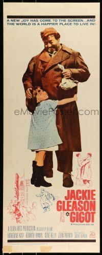 6k664 GIGOT insert '62 cute Katherine Kath hugs Jackie Gleason, directed by Gene Kelly!