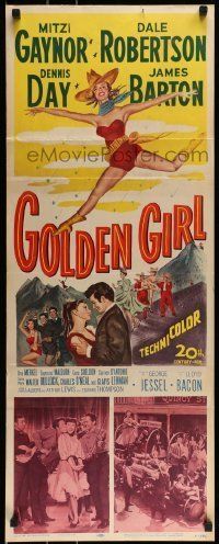 6k672 GOLDEN GIRL insert '51 art of sexy Mitzi Gaynor, Dale Robertson & Dennis Day!