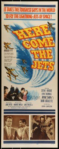 6k686 HERE COME THE JETS insert '59 tough guy Steve Brodie flies lightning-jets of space!