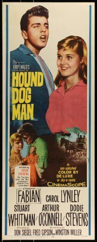 6k697 HOUND-DOG MAN insert '59 Fabian starring in his first movie with pretty Carol Lynley!