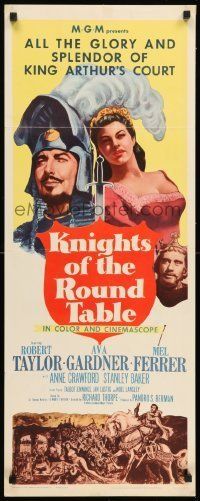 6k732 KNIGHTS OF THE ROUND TABLE insert R62 Robert Taylor as Lancelot, Ava Gardner as Guinevere!