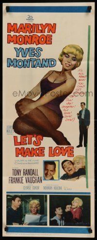 6k755 LET'S MAKE LOVE insert '60 great images of super sexy Marilyn Monroe & Yves Montand!