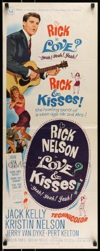 6k768 LOVE & KISSES insert '65 Ricky Nelson playing guitar, not rock & roll but Rick & roll!