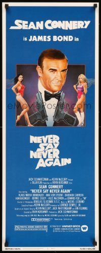6k808 NEVER SAY NEVER AGAIN insert '83 art of Sean Connery as James Bond 007 by R. Obrero!