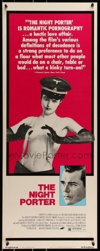 6k811 NIGHT PORTER insert '74 Il Portiere di notte, topless Charlotte Rampling in Nazi hat!