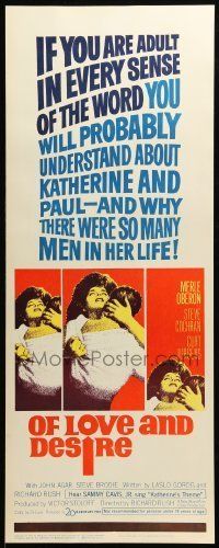 6k818 OF LOVE & DESIRE insert '63 Richard Rush, Merle Oberon had so many men in her life!