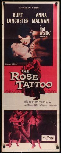 6k864 ROSE TATTOO insert '55 Burt Lancaster, Anna Magnani, written by Tennessee Williams!