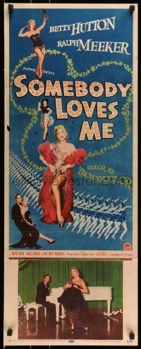 6k901 SOMEBODY LOVES ME insert '52 four images of sexy dancer Betty Hutton + many showgirls!