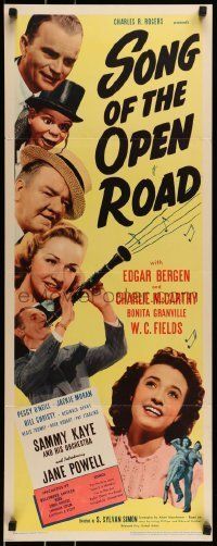 6k906 SONG OF THE OPEN ROAD insert '44 Fields, 14 year-old Jane Powell in her 1st movie, rare!