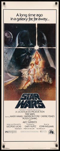 6k917 STAR WARS insert '77 George Lucas classic epic, iconic art by Tom Jung!