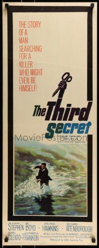 6k945 THIRD SECRET insert '64 Stephen Boyd searching for a killer who might even be himself!
