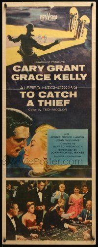 6k953 TO CATCH A THIEF insert '55 Grace Kelly & Cary Grant, Hitchcock, roulette gambling scene!