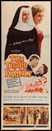 6k959 TRAPP FAMILY insert '60 the real life inspiring Sound of Music story 9 years before!