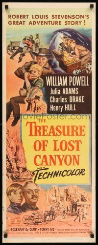 6k961 TREASURE OF LOST CANYON insert '52 William Powell in Robert Louis Stevenson adventure!